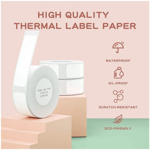 NiiMBOT D101 D11 D110 Label Thermal Sticker White Adhesive Paper Waterproof 3/5/10 Rolls Papers Cheapest official for Printer