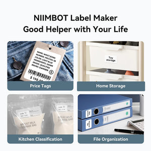 Niimbot B1 Mini Portable Thermal Printer Adhesive Label Printer Sticker Labels Labeler Bluetooth Labeling Machine Without Ink