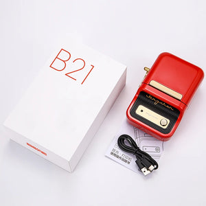 Niimbot B21 Portable Label Printer Wireless Bluetooth Label Maker Multifunctional Self-adhesive Pocket Label Machine