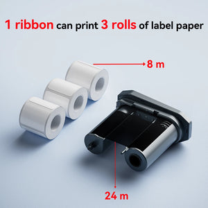 Thermal Transfer Labels for Niimbot M2/M3 Printer Thermal Transfer Ribbon Home Office 20-50mm Width Label Paper Sticker
