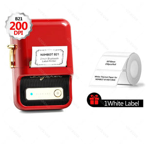 300dpi Niimbot B21 PRO Thermal Label Sticker Print Maker Bluetooth Mobile Wireless Printer for Business Home Office use 20-50mm