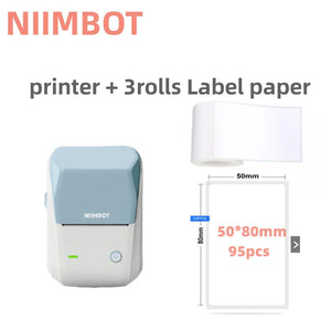 Quality product Niimbot B1 Label Printer Portable Handheld Thermal  Mini Barcode QR Code Sticker Sticky note Rolls Maker