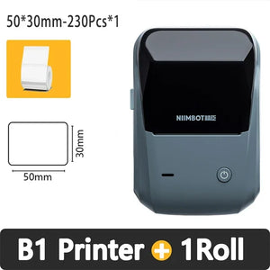 Niimbot B1 Thermal Label Printer Portable Bluetooth Wireless Handheld Pocket Printer Self-adhesive Sticker Maker Price Barcode