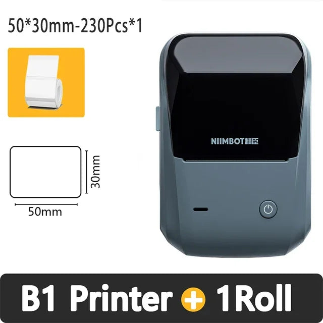Niimbot B1 Thermal Label Printer Portable Bluetooth Wireless Handheld Printer Self-adhesive Sticker Maker Price Barcode