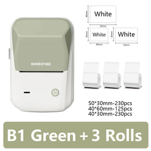 Niimbot B1 Mini Portable Thermal Printer Self-Adhesive Sticker Label Maker Pocket Printer Labeling Machine Bluetooth Niimbot B1