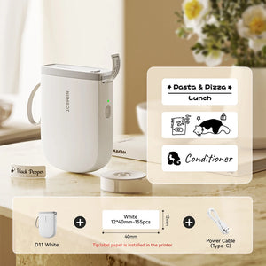 Niimbot Upgraded D11 Mini Thermal Printer 300 DPI Wireless Self-Adhesive Label Maker Inkless Pocket Barcode Name Tag  Labeller