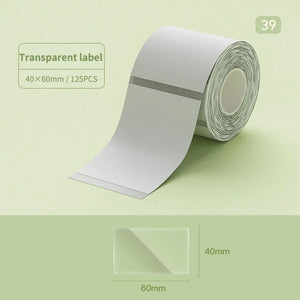 Niimbot B21/B1/B3S Thermal Label Sticker Paper Printable White 20-50mm Width Clothing Tag Commodity Price Food Self-Adhesive