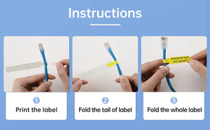 Niimbot D110 Mini Smart Portable Label Printer Thermal Cable Sticker Adhesive Waterproof Identification Fiber Tag For D101/D11/H
