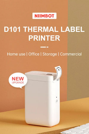 Niimbot D101 Wireless Label Printer Portable Pocket Sticker Printer Mini Bluetooth Thermal Printer Fast Printing Home Use Office