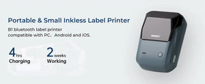 Niimbot B1 Thermal Label Printer Portable Bluetooth Wireless Handheld Printer Self-adhesive Sticker Maker Price Barcode