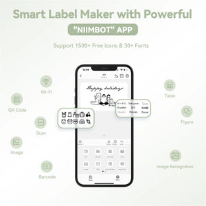Niimbot B1 Mini Thermal Printer Bluetooth Portable Pocket Label Maker Self-adhesive Sticker Printer Machine For Small Business
