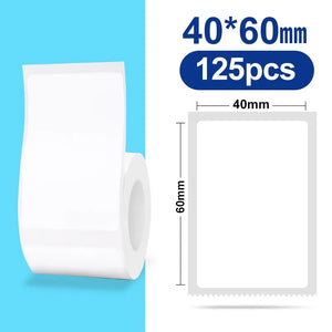 NiiMBOT White Round Color Label Sticker Self-adhesive Paper Thermal Waterproof Digital Number Cake Sealing Roll f B21 B1 Printer