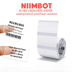 Niimbot Transparent Self-adhesive Label Paper For Mini Portable Thermal Printer Round Sticker B1/B21/B3s Niimbot Paper Labels
