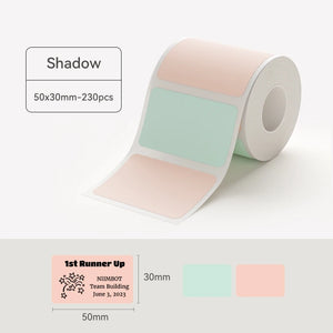 NIIMBOT B21/B203/B3S Colored Label Machine Printing Paper Self Adhesive Label Waterproof Oil Resistant Tear Resistant Label