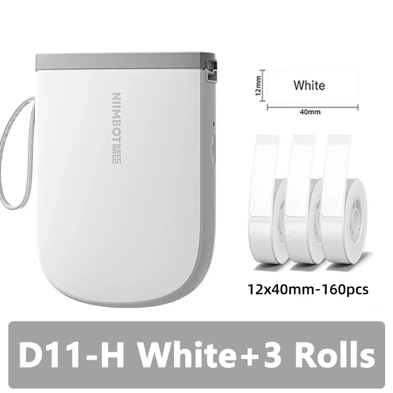 300dpi Niimbot D11 Mini Portable Thermal Printer Thermal Adhesive Label Maker Lightweight Printer For Stickers Label Machine New
