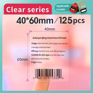Niimbot Transparent Self-adhesive Label Paper For Mini Portable Thermal Printer Round Sticker B1/B21/B3s Niimbot Paper Labels