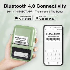 Niimbot B21 Portable Label Printer Wireless Bluetooth Label Maker Multifunctional Self-adhesive Pocket Label Machine