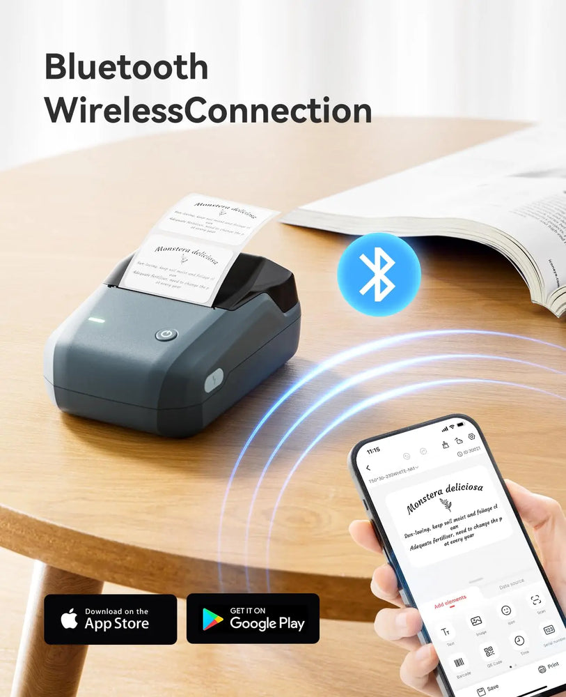 Niimbot B1 Mini Portable Thermal Printer Adhesive Label Printer Sticker Labels Labeler Bluetooth Labeling Machine Without Ink