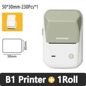 Niimbot B1 Thermal Label Printer Portable Bluetooth Wireless Handheld Pocket Printer Self-adhesive Sticker Maker Price Barcode