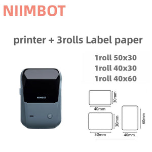 Quality product Niimbot B1 Label Printer Portable Handheld Thermal  Mini Barcode QR Code Sticker Sticky note Rolls Maker