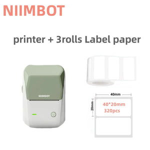 Quality product Niimbot B1 Label Printer Portable Handheld Thermal  Mini Barcode QR Code Sticker Sticky note Rolls Maker
