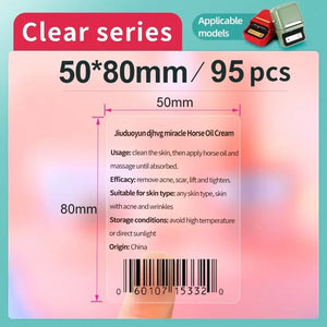 Niimbot Transparent Self-adhesive Label Paper For Mini Portable Thermal Printer Round Sticker B1/B21/B3s Niimbot Paper Labels