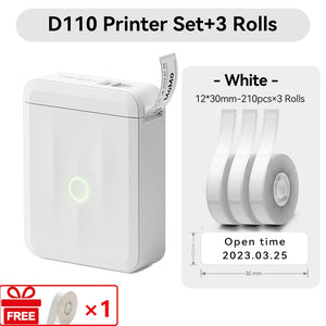 Niimbot D110 Mini Handheld Thermal Label Maker Wireless Sticker Machine Inkless Pocket with Label Sticker for Home Office