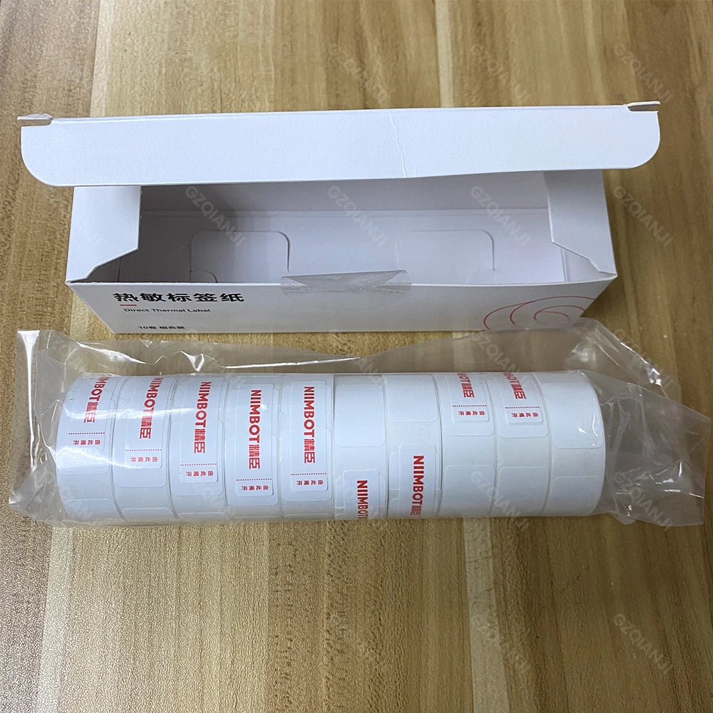 NiiMBOT D101 D11 D110 Label Thermal Sticker White Adhesive Paper Waterproof 3/5/10 Rolls Papers Cheapest official for Printer