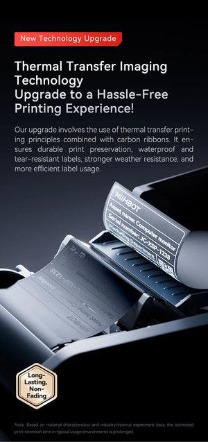 Niimbot M2 Portable Thermal Transfer Label Printer Multi-function Sticker Label Maker Machine for Office Clothes Tag Power Cable