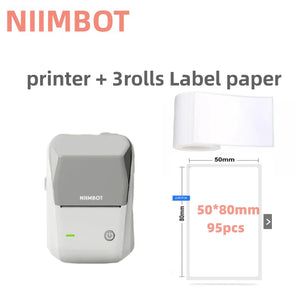 Quality product Niimbot B1 Label Printer Portable Handheld Thermal  Mini Barcode QR Code Sticker Sticky note Rolls Maker