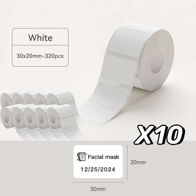 NIIMBOT B21/B1/B3S White Thermal Label Sticker Paper Printable 20-50mm