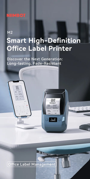 Niimbot M2 Portable Thermal Transfer Label Printer Multi-function Sticker Label Maker Machine for Office Clothes Tag Power Cable