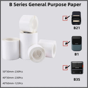 NIIMBOT B21/B1/B3S White Thermal Label Sticker Paper Printable 20-50mm