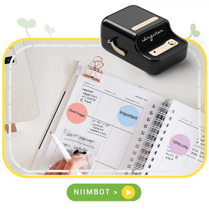Niimbot Round White Color Label Sticker Paper Rolls for Adhesive Mini Mobile Label Maker B1 B21 Printer Different Size Papers