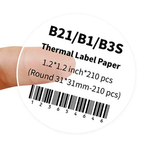 Niimbot Transparent Self-adhesive Label Paper For Mini Portable Thermal Printer Round Sticker B1/B21/B3s Niimbot Paper Labels