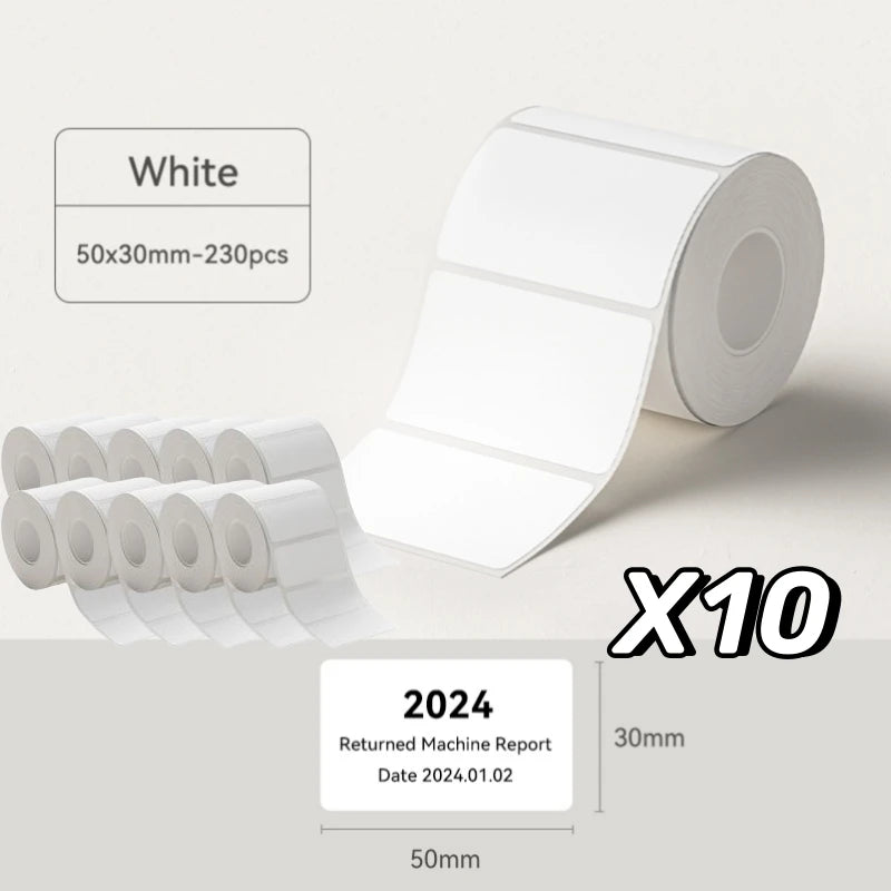 NIIMBOT B21/B1/B3S White Thermal Label Sticker Paper Printable 20-50mm