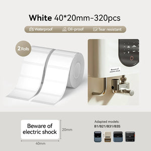 NIIMBOT Thermal Sticker Label Paper for B1 B21 B3S B31 Waterproof Marking Label Price Tag Adhesive Tape Price-tag Sticker
