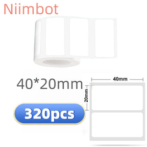 Niimbot B21/B1/B3S Thermal Label Sticker Paper Printable White 20-50mm Width Clothing Tag Commodity Price Food Self-Adhesive