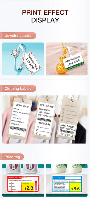 Niimbot B21 Portable Label Printer Wireless Bluetooth Label Maker Multifunctional Self-adhesive Pocket Label Machine
