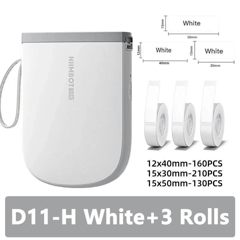 300dpi Niimbot D11 Mini Portable Thermal Printer Thermal Adhesive Label Maker Lightweight Printer For Stickers Label Machine New
