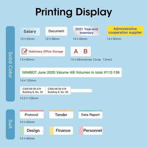 NIIMBOT B18 Color Label Printer, Wireless Bluetooth Connection, Portable,Mobile Editing,Support Color Printing Rechargeable