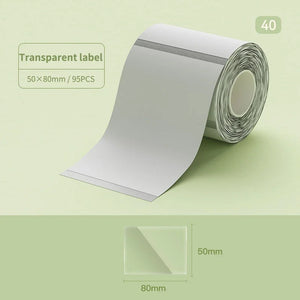 Niimbot B21/B1/B3S Thermal Label Sticker Paper Printable White 20-50mm Width Clothing Tag Commodity Price Food Self-Adhesive