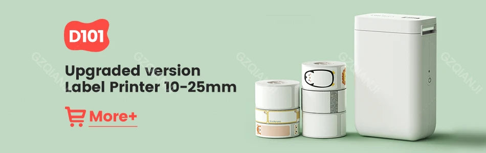 Niimbot D11 D101 D110 Offical Label Sticker Paper Rolls Various sizes of White Color Label Papers 3 5 10 Rolls for Printer USE