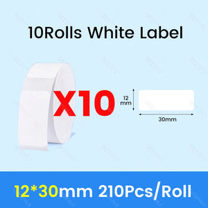 NiiMBOT D101 D11 D110 Label Thermal Sticker White Adhesive Paper Waterproof 3/5/10 Rolls Papers Cheapest official for Printer