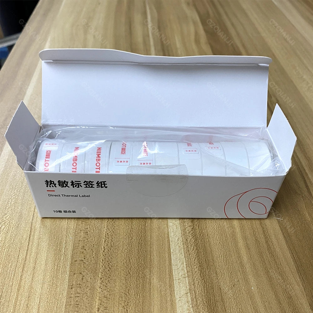 NiiMBOT D101 D11 D110 Label Thermal Sticker White Adhesive Paper Waterproof 3/5/10 Rolls Papers Cheapest official for Printer