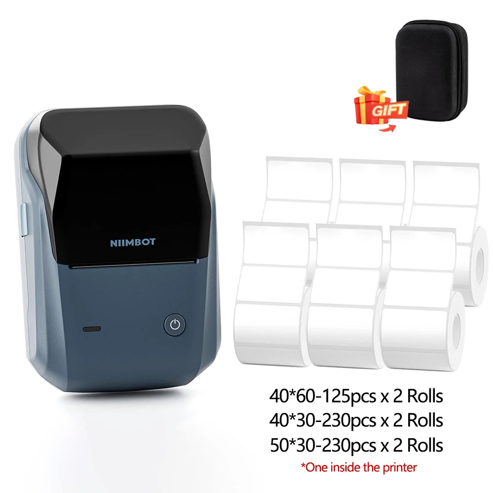 Niimbot B1 Mini Printer Portable Thermal Printer Adhesive Label Wireless Bluetooth Labeler Inkless Sticker Labeling Machine
