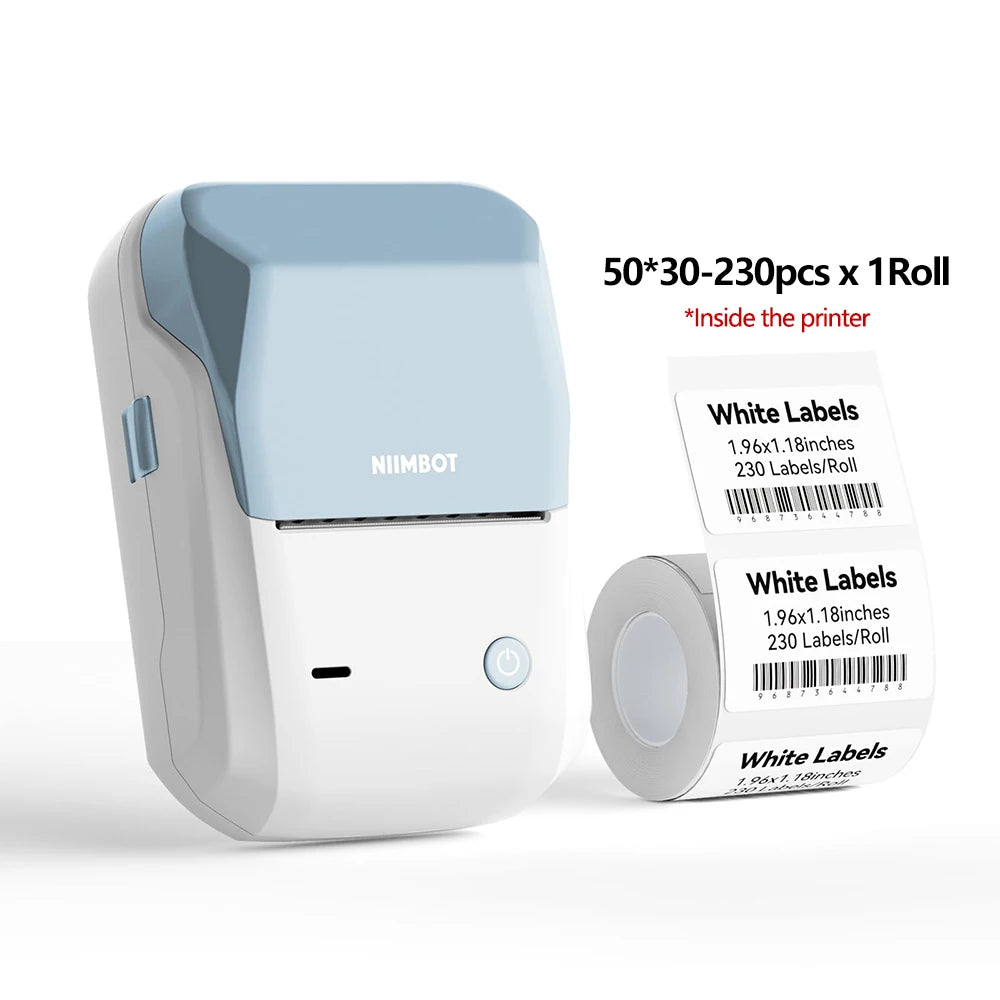 Niimbot B1 Mini Printer Portable Thermal Printer Adhesive Label Wireless Bluetooth Labeler Inkless Sticker Labeling Machine