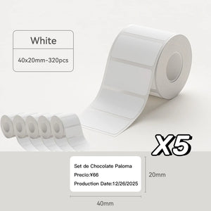 NIIMBOT B21/B1/B3S White Thermal Label Sticker Paper Printable 20-50mm