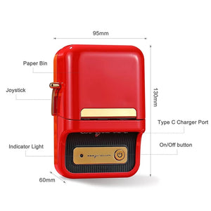 NiiMbot B21 Mini Thermal Printer Wireless Barcode Label Maker Bluetooth Portable Adhesive Label Printers for Office Commercial