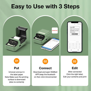 Niimbot B21 Wireless Thermal Label Printer Mini Portable Barcode Label Maker Moble Phone Price Tag Sticker Machine 20mm - 50mm